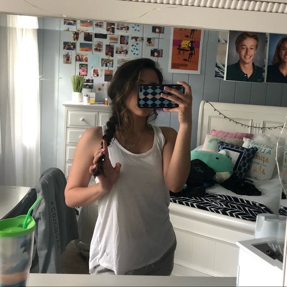 White Racerback Tank - Picture 3 of 4